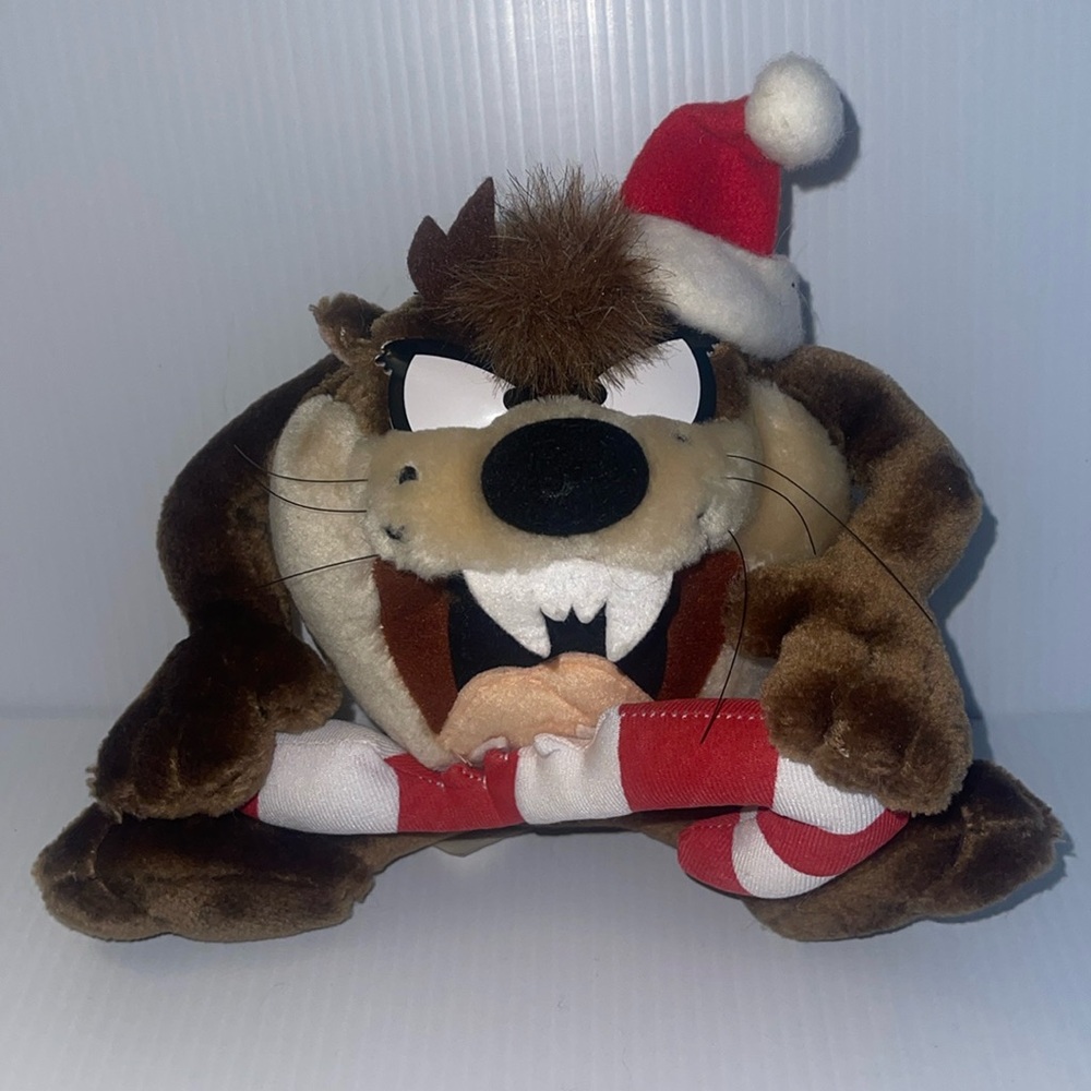 Vintage Christmas Taz plush